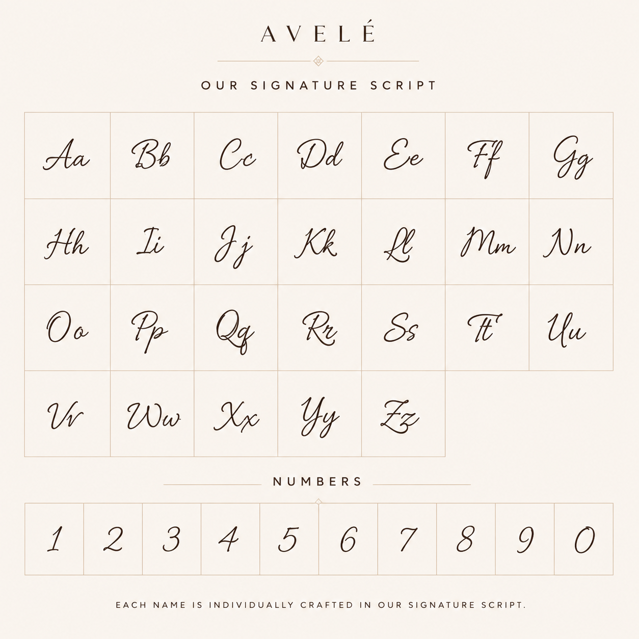 AVELÉ™ Multi-Name Necklace.