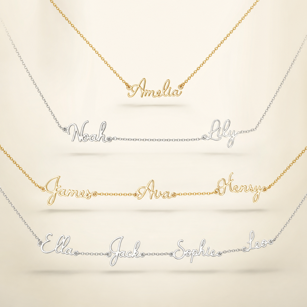 AVELÉ™ Multi-Name Necklace.