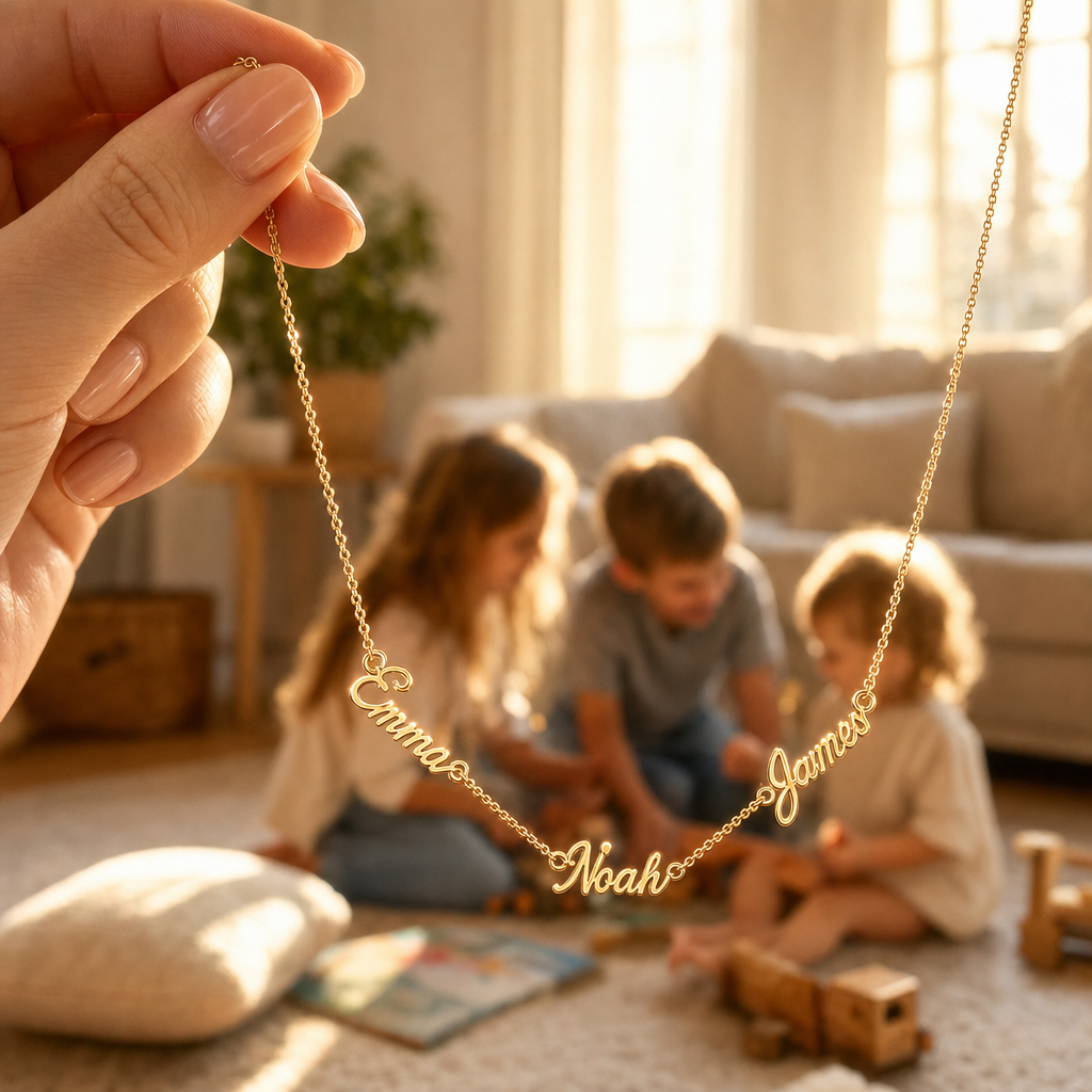 AVELÉ™ Multi-Name Necklace.