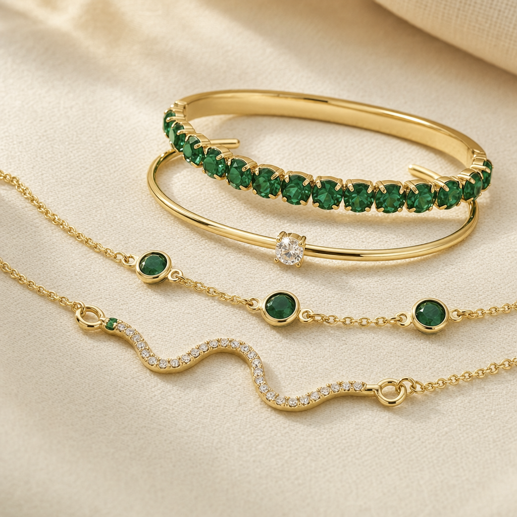 THE ÉMERAUDE | 4-PIECE BRACELET SET