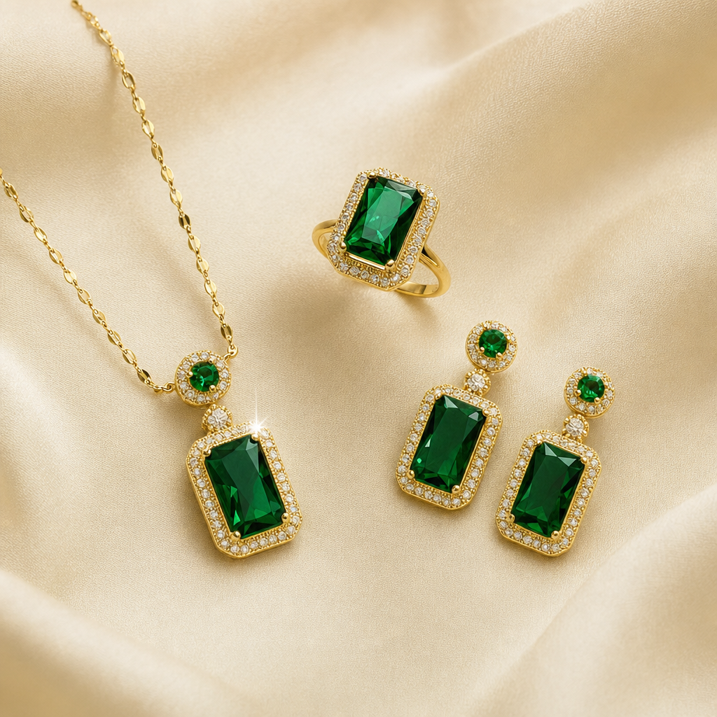 THE ÉLODIE | EMERALD SET
