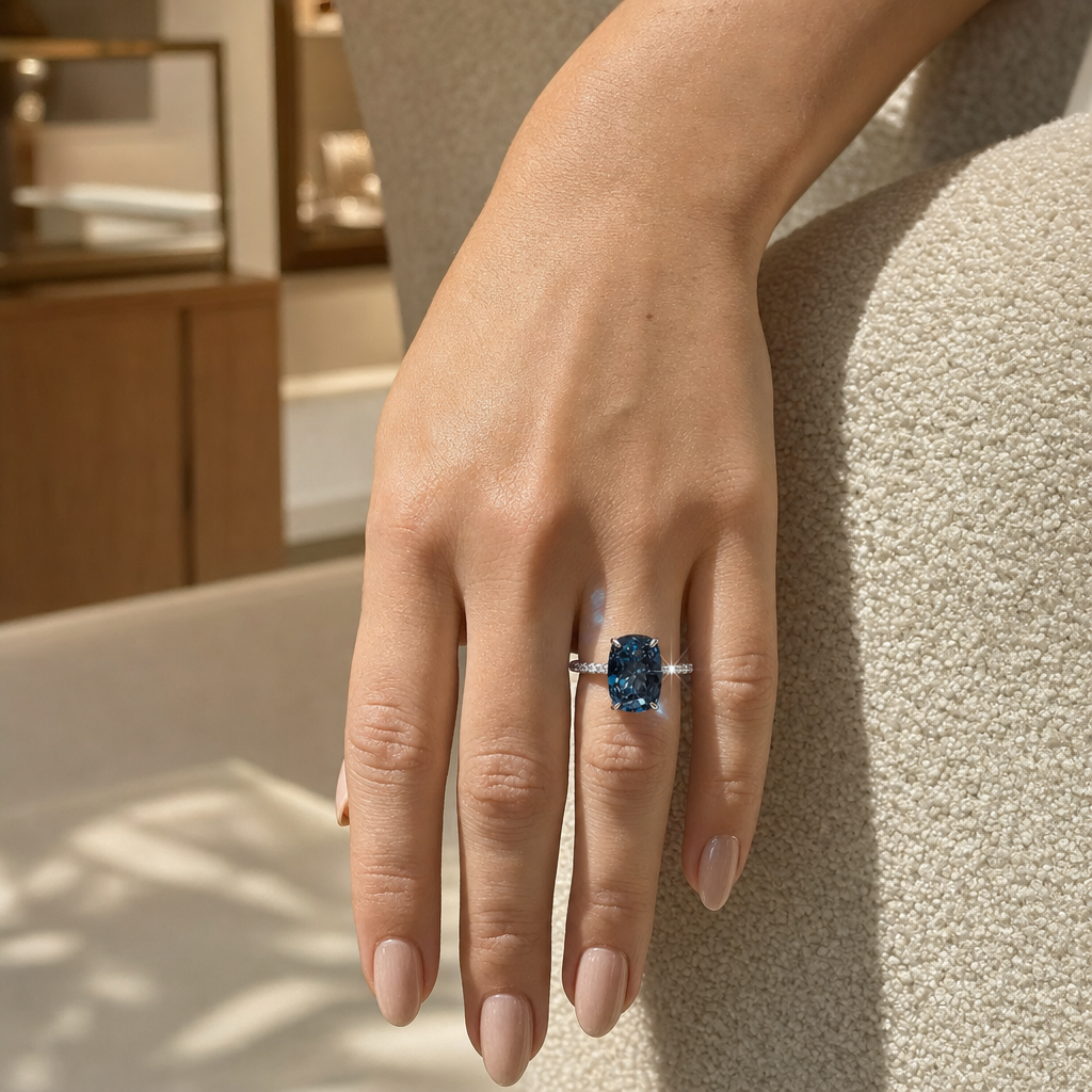 THE CÉLESTE SAPPHIRE RING