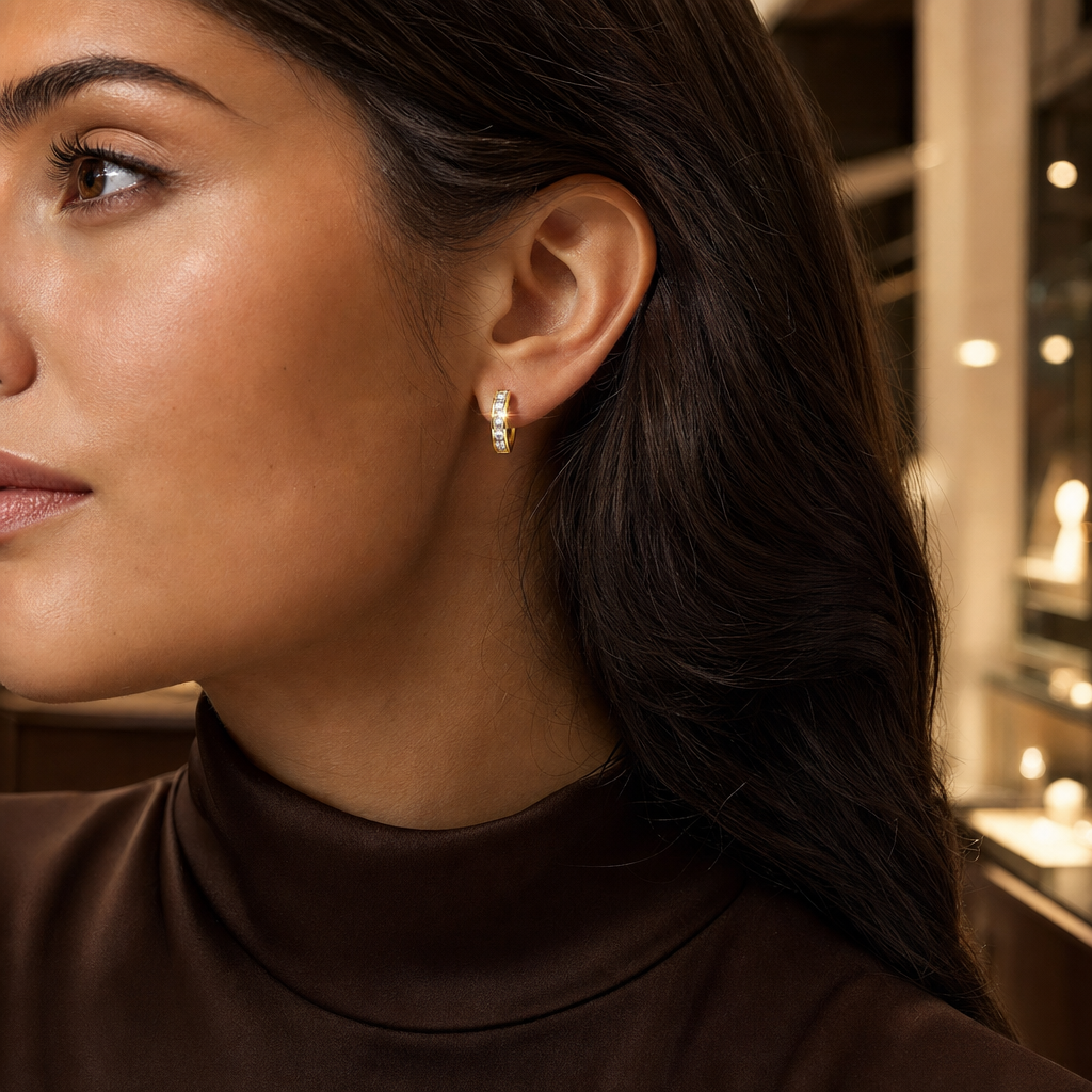 THE VIVIENNE BAGUETTE HOOPS