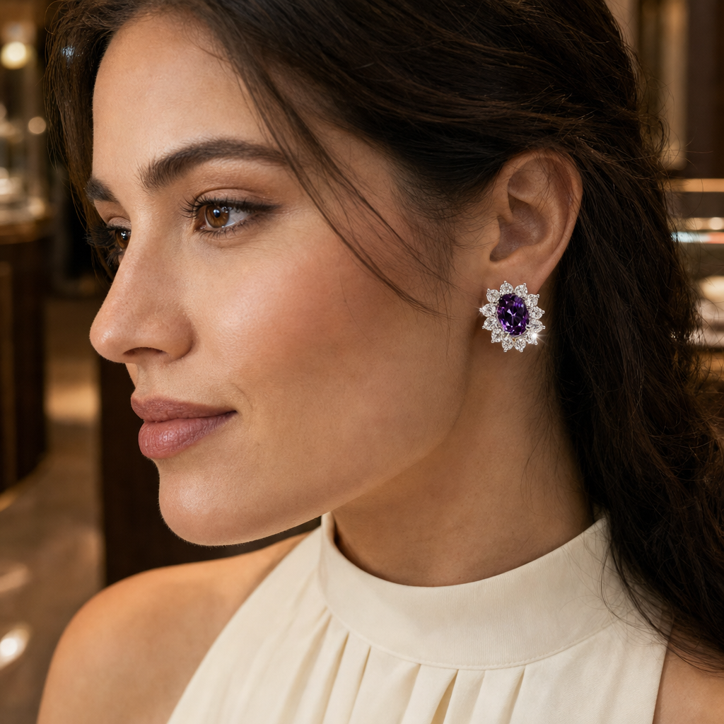 THE AURELIA | HALO STUD EARRINGS